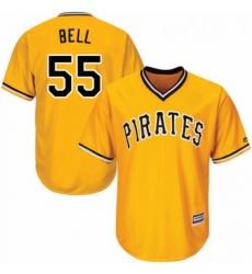 Youth Majestic Pittsburgh Pirates 55 Josh Bell Replica Gold Alternate Cool Base MLB Jersey Youth Majestic Pittsburgh Pirates 55 Josh Bell Replica Gold Alternate Cool Base MLB Jersey