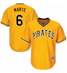 Youth Majestic Pittsburgh Pirates 6 Starling Marte Authentic Gold Alternate Cool Base MLB Jersey Youth Majestic Pittsburgh Pirates 6 Starling Marte Authentic Gold Alternate Cool Base MLB Jersey