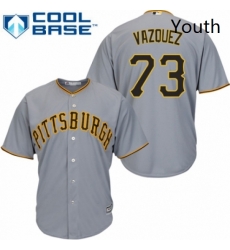 Youth Majestic Pittsburgh Pirates 73 Felipe Vazquez Replica Grey Road Cool Base MLB Jersey Youth Majestic Pittsburgh Pirates 73 Felipe Vazquez Replica Grey Road Cool Base MLB Jersey