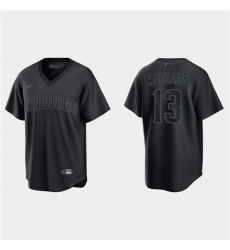 Men San Diego Padres 13 Manny Machado Black Pitch Black Fashion Replica Stitched Jersey Men San Diego Padres 13 Manny Machado Black Pitch Black Fashion Replica Stitched Jersey