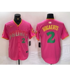 Men San Diego Padres 2 Xander Bogaerts Pink Cool Base Stitched Baseball Jersey 5 Men San Diego Padres 2 Xander Bogaerts Pink Cool Base Stitched Baseball Jersey 5