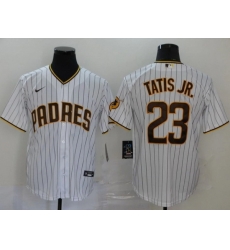 Men San Diego Padres 23 Fernando Tatis Jr White Flex Base Stitched Baseball Jersey Men San Diego Padres 23 Fernando Tatis Jr White Flex Base Stitched Baseball Jersey