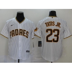 Men San Diego Padres 23 Fernando Tatis Jr White Flex Base Stitched Baseball Jersey