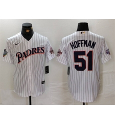 Men San Diego Padres 51 Trevor Hoffman White 1998 World Series Cool Base Stitched Baseball Jersey Men San Diego Padres 51 Trevor Hoffman White 1998 World Series Cool Base Stitched Baseball Jersey