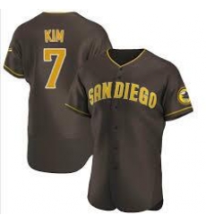 Men San Diego Padres 7 Ha Seong Kim Brown Stitched MLB Flexbase Base Nike Jersey Men San Diego Padres 7 Ha Seong Kim Brown Stitched MLB Flexbase Base Nike Jersey