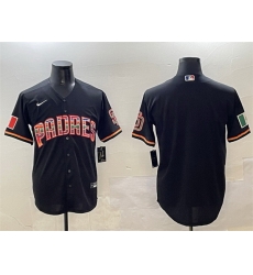 Men San Diego Padres Blank Black Mexico Cool Base Stitched Baseball Jersey Men San Diego Padres Blank Black Mexico Cool Base Stitched Baseball Jersey