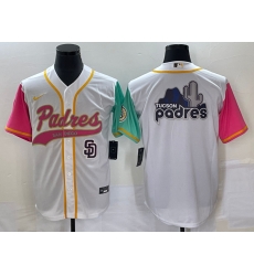 Men San Diego Padres White Team Big Logo City Connect Cool Base With Patch Stitched Baseball Jersey 1 Men San Diego Padres White Team Big Logo City Connect Cool Base With Patch Stitched Baseball Jersey 1