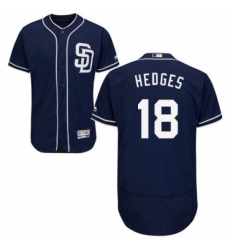Mens Majestic San Diego Padres 18 Austin Hedges Navy Blue Alternate Flex Base Authentic Collection MLB Jersey Mens Majestic San Diego Padres 18 Austin Hedges Navy Blue Alternate Flex Base Authentic Collection MLB Jersey