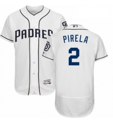 Mens Majestic San Diego Padres 2 Jose Pirela White Home Flex Base Authentic Collection MLB Jersey Mens Majestic San Diego Padres 2 Jose Pirela White Home Flex Base Authentic Collection MLB Jersey