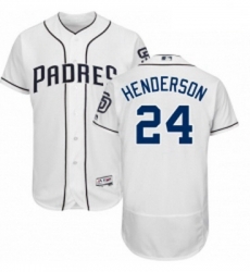 Mens Majestic San Diego Padres 24 Rickey Henderson White Home Flex Base Authentic Collection MLB Jersey Mens Majestic San Diego Padres 24 Rickey Henderson White Home Flex Base Authentic Collection MLB Jersey
