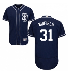 Mens Majestic San Diego Padres 31 Dave Winfield Navy Blue Alternate Flex Base Authentic Collection MLB Jersey Mens Majestic San Diego Padres 31 Dave Winfield Navy Blue Alternate Flex Base Authentic Collection MLB Jersey