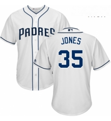 Mens Majestic San Diego Padres 35 Randy Jones Replica White Home Cool Base MLB Jersey Mens Majestic San Diego Padres 35 Randy Jones Replica White Home Cool Base MLB Jersey