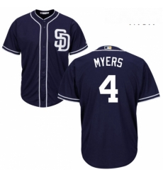 Mens Majestic San Diego Padres 4 Wil Myers Replica Navy Blue Alternate 1 Cool Base MLB Jersey Mens Majestic San Diego Padres 4 Wil Myers Replica Navy Blue Alternate 1 Cool Base MLB Jersey