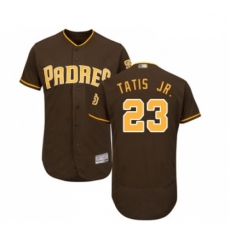 Mens San Diego Padres 23 Fernando Tatis Jr Brown Alternate Flex Base Authentic Collection Baseball Jersey Mens San Diego Padres 23 Fernando Tatis Jr Brown Alternate Flex Base Authentic Collection Baseball Jersey