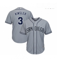 Mens San Diego Padres 3 Ian Kinsler Replica Grey Road Cool Base Baseball Jersey Mens San Diego Padres 3 Ian Kinsler Replica Grey Road Cool Base Baseball Jersey