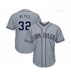 Mens San Diego Padres 32 Franmil Reyes Replica Grey Road Cool Base Baseball Jersey Mens San Diego Padres 32 Franmil Reyes Replica Grey Road Cool Base Baseball Jersey