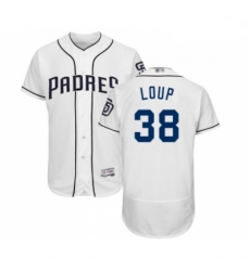 Mens San Diego Padres 38 Aaron Loup White Home Flex Base Authentic Collection Baseball Jersey Mens San Diego Padres 38 Aaron Loup White Home Flex Base Authentic Collection Baseball Jersey
