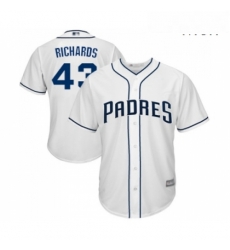 Mens San Diego Padres 43 Garrett Richards Replica White Home Cool Base Baseball Jersey Mens San Diego Padres 43 Garrett Richards Replica White Home Cool Base Baseball Jersey