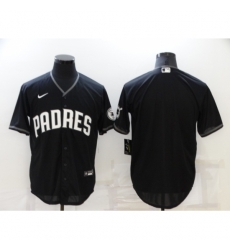 Men's San Diego Padres Blank Black Game Jersey Men's San Diego Padres Blank Black Game Jersey