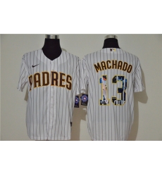 Padres 13 Manny Machado White Nike Cool Base Player Jersey Padres 13 Manny Machado White Nike Cool Base Player Jersey