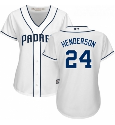 Womens Majestic San Diego Padres 24 Rickey Henderson Authentic White Home Cool Base MLB Jersey Womens Majestic San Diego Padres 24 Rickey Henderson Authentic White Home Cool Base MLB Jersey