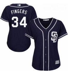 Womens Majestic San Diego Padres 34 Rollie Fingers Authentic Navy Blue Alternate 1 Cool Base MLB Jersey Womens Majestic San Diego Padres 34 Rollie Fingers Authentic Navy Blue Alternate 1 Cool Base MLB Jersey