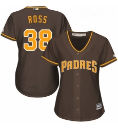 Womens Majestic San Diego Padres 38 Tyson Ross Authentic Brown Alternate Cool Base MLB Jersey Womens Majestic San Diego Padres 38 Tyson Ross Authentic Brown Alternate Cool Base MLB Jersey