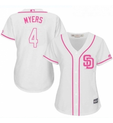 Womens Majestic San Diego Padres 4 Wil Myers Authentic White Fashion Cool Base MLB Jersey Womens Majestic San Diego Padres 4 Wil Myers Authentic White Fashion Cool Base MLB Jersey