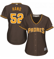 Womens Majestic San Diego Padres 52 Brad Hand Authentic Brown Alternate Cool Base MLB Jersey Womens Majestic San Diego Padres 52 Brad Hand Authentic Brown Alternate Cool Base MLB Jersey