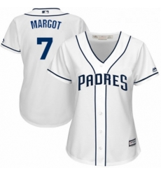 Womens Majestic San Diego Padres 7 Manuel Margot Authentic White Home Cool Base MLB Jersey Womens Majestic San Diego Padres 7 Manuel Margot Authentic White Home Cool Base MLB Jersey