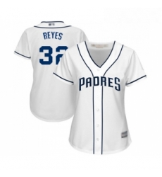 Womens San Diego Padres 32 Franmil Reyes Replica White Home Cool Base Baseball Jersey Womens San Diego Padres 32 Franmil Reyes Replica White Home Cool Base Baseball Jersey
