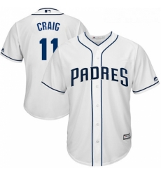 Youth Majestic San Diego Padres 11 Allen Craig Replica White Home Cool Base MLB Jersey Youth Majestic San Diego Padres 11 Allen Craig Replica White Home Cool Base MLB Jersey