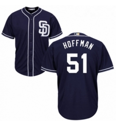 Youth Majestic San Diego Padres 51 Trevor Hoffman Replica Navy Blue Alternate 1 Cool Base MLB Jersey Youth Majestic San Diego Padres 51 Trevor Hoffman Replica Navy Blue Alternate 1 Cool Base MLB Jersey