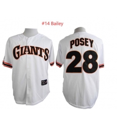 Men Mitchell and Ness San Francisco Giants Bailey #14 White Throwback MLB Jersey Men Mitchell and Ness San Francisco Giants Bailey #14 White Throwback MLB Jersey
