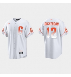 Men San Francisco Giants 12 Alex Dickerson Men 2021 City Connect White Fan Version Jersey Men San Francisco Giants 12 Alex Dickerson Men 2021 City Connect White Fan Version Jersey