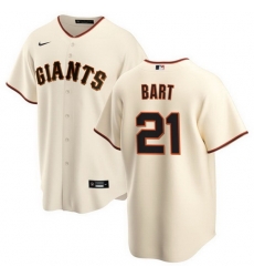 Men San Francisco Giants 21 Joey Bart Cream Cool Base Stitched Jersey Men San Francisco Giants 21 Joey Bart Cream Cool Base Stitched Jersey