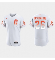 Men San Francisco Giants 26 Anthony Desclafani Men 2021 City Connect Authentic White Jersey Men San Francisco Giants 26 Anthony Desclafani Men 2021 City Connect Authentic White Jersey