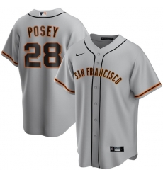Men San Francisco Giants 28 Buster Posey Grey Cool Base Stitched Jerse Men San Francisco Giants 28 Buster Posey Grey Cool Base Stitched Jerse