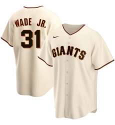Men San Francisco Giants 31 LaMonte Wade Jr Cream 2021 Replica Home Jersey Men San Francisco Giants 31 LaMonte Wade Jr Cream 2021 Replica Home Jersey