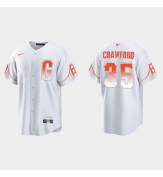 Men San Francisco Giants 35 Brandon Crawford Men 2021 City Connect White Fan Version Jersey Men San Francisco Giants 35 Brandon Crawford Men 2021 City Connect White Fan Version Jersey
