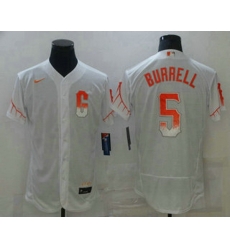 Men San Francisco Giants 5 Pat Burrell White 2021 City Connect Stitched MLB Flex Base Nike Jersey Men San Francisco Giants 5 Pat Burrell White 2021 City Connect Stitched MLB Flex Base Nike Jersey