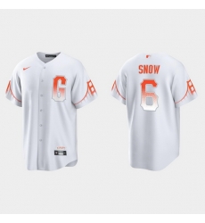 Men San Francisco Giants 6 Jt Snow Men 2021 City Connect White Fan Version Jersey Men San Francisco Giants 6 Jt Snow Men 2021 City Connect White Fan Version Jersey