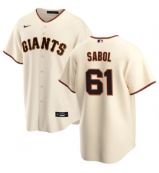 Men San Francisco Giants 61 Blake Sabol Cream Cool Base Stitched Baseball Jersey Men San Francisco Giants 61 Blake Sabol Cream Cool Base Stitched Baseball Jersey