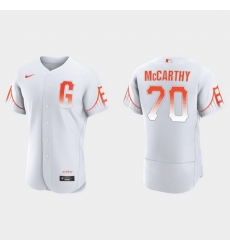 Men San Francisco Giants 70 Joe Mccarthy Men 2021 City Connect Authentic White Jersey Men San Francisco Giants 70 Joe Mccarthy Men 2021 City Connect Authentic White Jersey