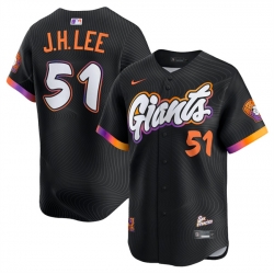 Men San Francisco Giants ACTIVE PLAYER Custom Anthracite 2025 City Connect Limited Stitched Baseball Jersey