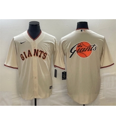 Men San Francisco Giants Cream Team Big Logo Cool Base Stitched Baseball Jersey Men San Francisco Giants Cream Team Big Logo Cool Base Stitched Baseball Jersey