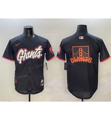 Men San Francisco Giants Team Big Logo Anthracite 2025 City Connect Limited Stitched Baseball Jersey 001