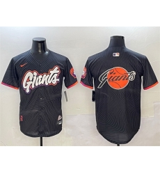 Men San Francisco Giants Team Big Logo Anthracite 2025 City Connect Limited Stitched Baseball Jersey 002