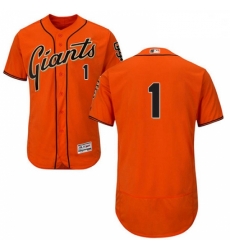 Mens Majestic San Francisco Giants 1 Gregor Blanco Orange Alternate Flex Base Authentic Collection MLB Jersey Mens Majestic San Francisco Giants 1 Gregor Blanco Orange Alternate Flex Base Authentic Collection MLB Jersey