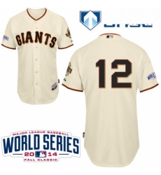 Mens Majestic San Francisco Giants 12 Joe Panik Authentic Cream Home Cool Base w2014 World Series Patch MLB Jersey Mens Majestic San Francisco Giants 12 Joe Panik Authentic Cream Home Cool Base w2014 World Series Patch MLB Jersey